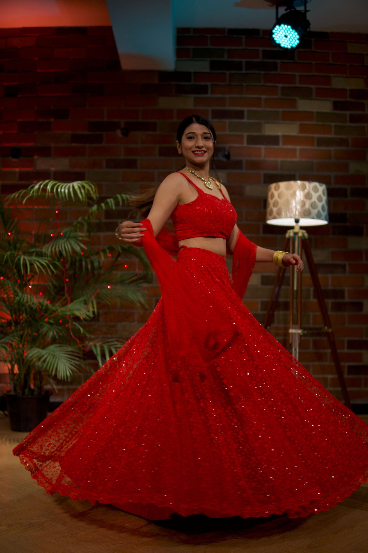 Scarlet Red Lehenga