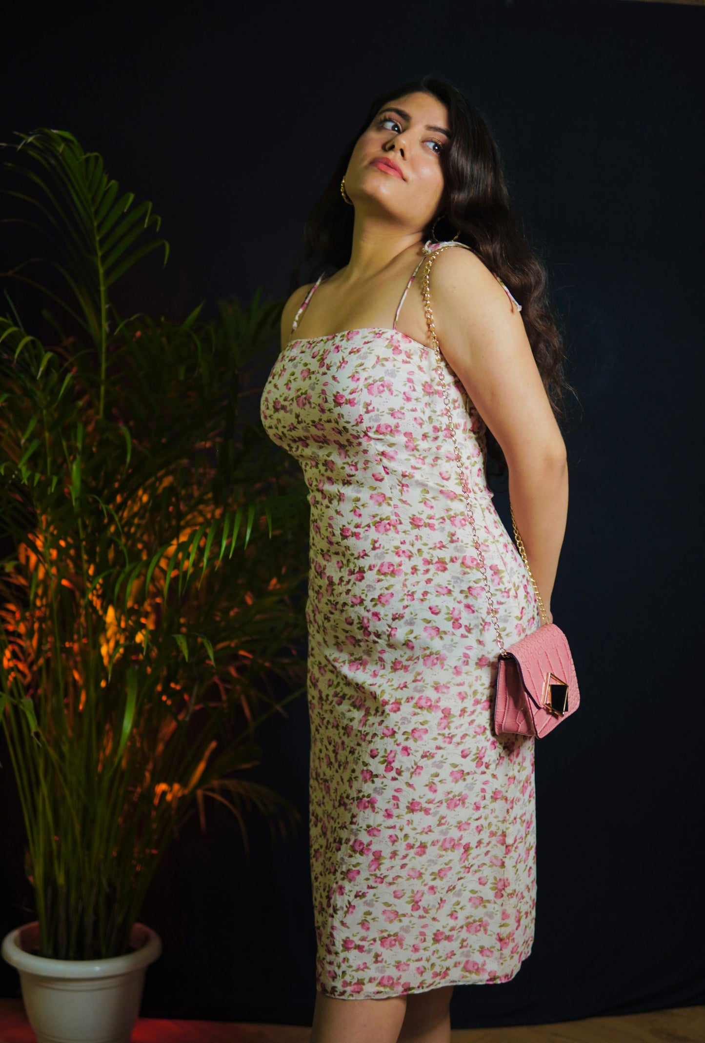 Urbanic Pink Floral Dress