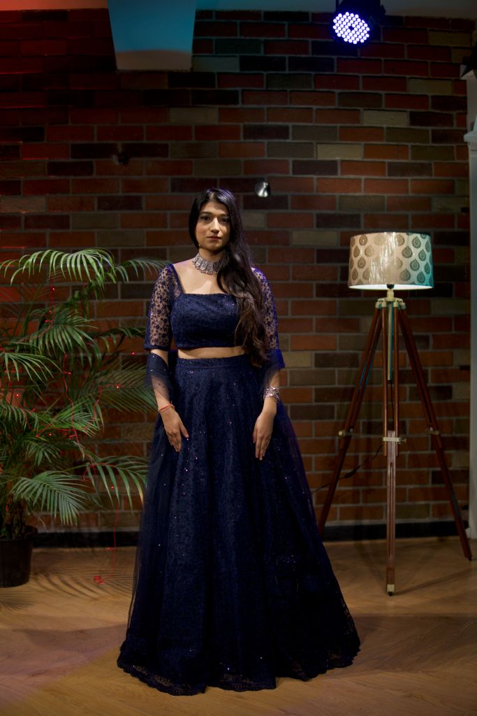 Elegant Blue Lehenga