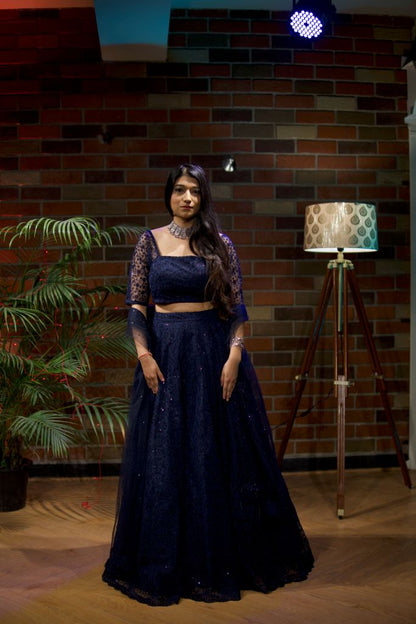 Elegant Blue Lehenga