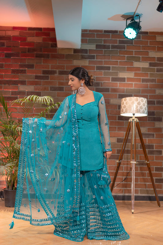 Shanaya Blue Sharara