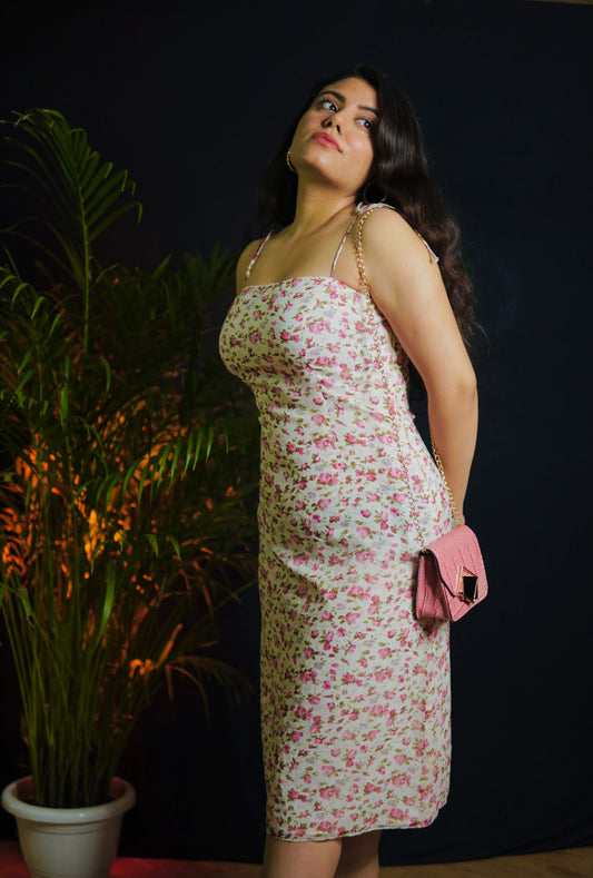 Urbanic Pink Floral Dress