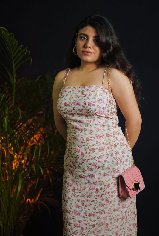 Urbanic Pink Floral Dress