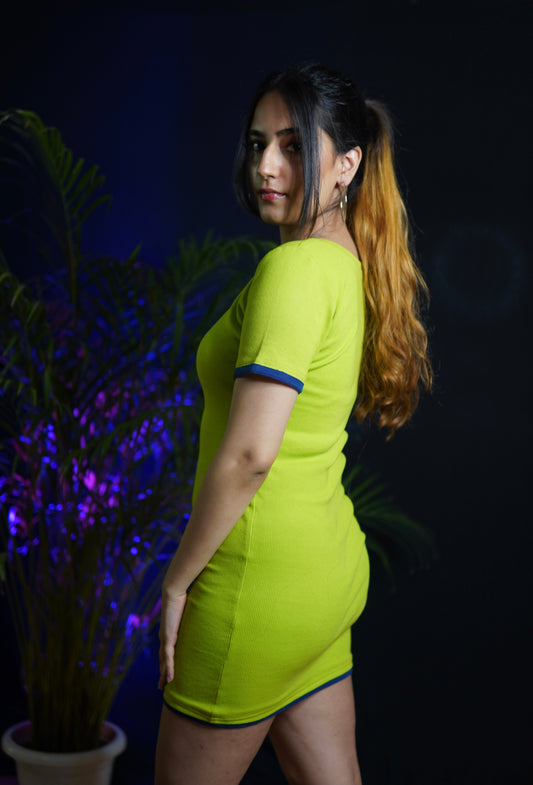 Hot Lime Green Dress