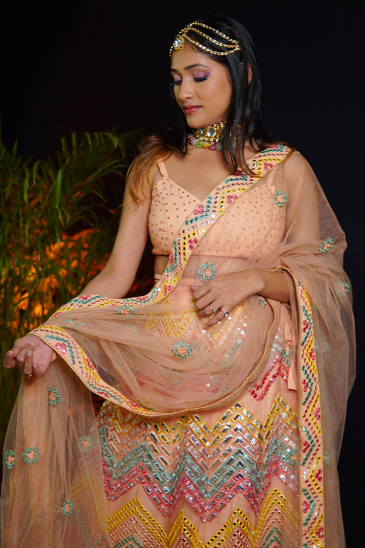 Mirror Work Lehenga
